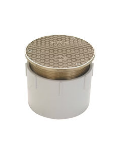 Zurn CO2450-PV4 4" PVC Hub Adjustable Floor Cleanout