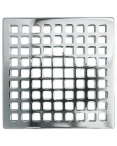 Newport Brass 233-401/26 233-401 Decorative Drains 4" Square Shower Drain Grid, Polished Chrome