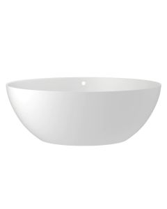 Victoria & Albert CORM-N-SM-OF Corvara 59" Freestanding Bathtub With Overflow in Matte White by Rohl
