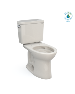 Toto CST776CEG#12 Drake Two-Piece Elongated 1.28 GPF TORNADO FLUSH Toilet with CEFIONTECT in Sedona Beige