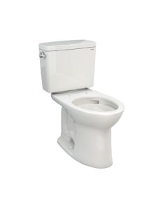 Toto CST776CSFG#11 Drake  Two-Piece Elongated 1.6 GPF Universal Height TORNADO FLUSH Toilet with CEFIONTECT in Colonial White
