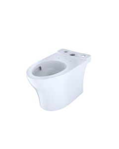 Toto CT446CEGN#01 Aquia IV 28 1/4" Elongated Skirted Toilet Bowl with CeFiONtect in Cotton White