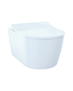 Toto CT447CFGT60#01 RP D-Shape Wall-Hung Toilet Bowl Washlet+ in Cotton White (Seat Sold Separately)