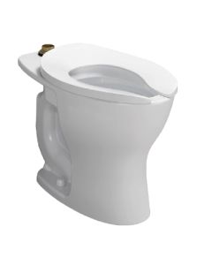 Toto CT725CUG#01 Tornado Flush® Commercial Flushometer Floor-Mounted Toilet with Cefiontect, Elongated in Cotton White (Flush Valve and Seat Sold Separately)