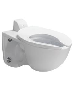 Toto CT728CUVG#01 1.0 / 1.28 / 1.6 GPF Commercial Flushometer Tornado Flush®, Back Spud Wall Mounted Toilet Bowl in Cotton