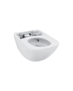Toto CT9538CEFG#01 Neorest WX1 Wall Mounted Elongated Toilet Bowl Only with CEFIONTECT Glaze and 3D Tornado Flush in Cotton (Washlet Sold Separately)
