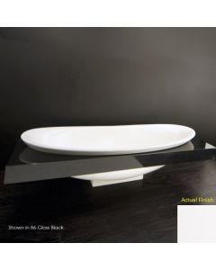 Lacava 6059T-08 Suave Wooden countertop surround with a cut out for tub 6059, 78 3/4"W, 35 1/2"D, 5 1/8"H in Matte White