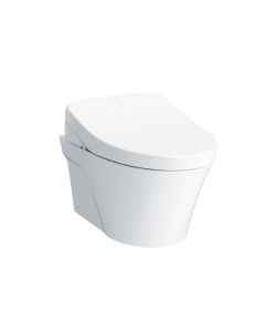 Toto CWT4263056CMFGA#MS WASHLET + AP Wall-Hung Elongated Toilet with S550e Bidet Seat and DuoFit In-Wall 0.9 and 1.28 GPF Auto Dual-Flush Tank System in Matte Silver 