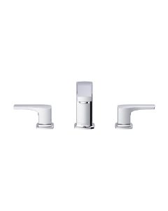 Gerber D304270 Tribune® 1.2 GPM Deck Mounted Two Handle Widespread Bathroom Faucet with Metal Touch-Down Drain in Polished Chrome