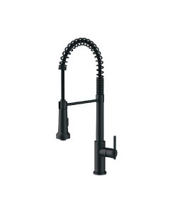 Gerber D454258BS Parma® 1.75 GPM Single Handle Pre-Rinse Pull Down Kitchen Faucet in Satin Black