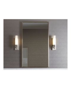 Robern DC2440D4PVGLE77 Decorative Framed Cabinet D4 Penn Valley Gray Electric Left Hinge in Polished Nickel