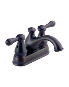 Delta 2578LF-RBMPU Leland® 1.2 GPM Deck Mounted Two Handle Centerset Bathroom Faucet with Metal Pop-Up Drain in Venetian Bronze