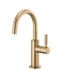 Brizo 61320LF-C-GL Odin® 1.5 GPM Deck Mounted Beverage Faucet with Arc Spout in Brilliance® Luxe Gold®