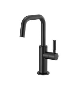 Brizo 61365LF-C-BL Odin® 1.5 GPM Deck Mounted Beverage Kitchen Faucet with Square Spout in Matte Black