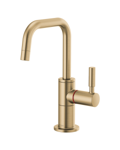Brizo 61365LF-H-GL Odin 1.0 GPM instant Hot Faucet with Square Spout in Luxe Gold