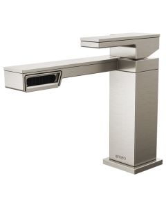 Brizo 65022LF-NK Frank Lloyd Wright® 1.2 GPM Single Hole Bathroom Faucet with Side Spout Laminar in Luxe Nickel