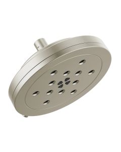 Brizo 87442-NK Atavis® 1.75 GPM, 8" Round Multi-Function Wall Mounted Shower Head with H2Okinetic® Technology in Brilliance® Luxe Nickel®