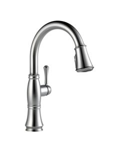 Delta 9197-AR-PR-DST Cassidy Single Handle Pulldown Kitchen Faucet in Lumicoat Arctic Stainless