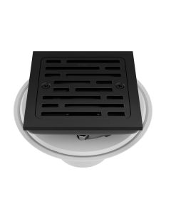 Brizo BT062415-BL 4" Width Tile-In Square Shower Drain in Matte Black