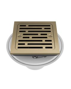 Brizo BT062415-GL 4" Width Tile-In Square Shower Drain in Brilliance® Luxe Gold®