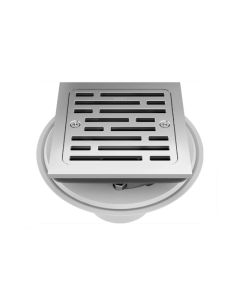 Brizo BT062415-PC 4" Width Tile-In Square Shower Drain in Polished Chrome