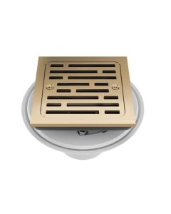 Brizo BT062415-PG 4" Width Tile-In Square Shower Drain in Brilliance® Polished Gold