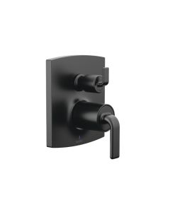 Brizo T75P506-BLLHP Pressure Balance Valve Trim with integrated 3-Function Diverter Trim in Matte Black (Handle Sold Separately)