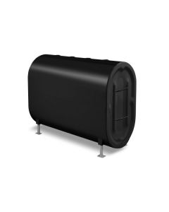 Granby 208101 138 Gallon 12 Gauge Vertical UL 80 Certified Fuel Oil Tank, 3 2" NPT Openings on Top, ½" NPT Opening on Bottom, Black Electrostatic Powder Paint