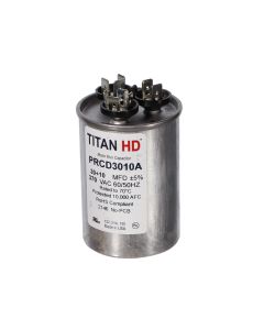 DiversiTech PRCD3010A Titan HD 30/10 MFD, 370 Voltage, Round Run Capacitor