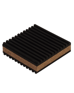 DiversiTech MP-3C, 3" D X 3" W X 7/8" Thk Rubber/Cork Anti-Vibration Pad