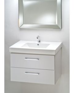 Empire DK24-02GG Daytona 20" H x 23" W x 18" D Vanity with Polished Chrome Handles and 2 Drawers (Sink Sold Separately)
