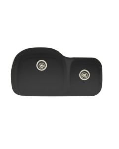 38" Fireclay Double Bowl Undermount Sink in Matte Black by Franke PRK120MB
