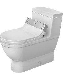 Duravit 2120510001 Starck 3 Elongated 1.28 gpf One Piece Toilet to be used with Sensowash In White