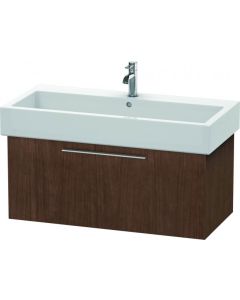 Duravit FO955601313 Fogo 37" L X 18" D X 17" H Wall Mounted Vanity Base Only with One Drawer in American Walnut (Vanity Top Sold Separately)