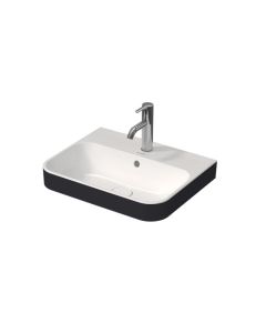 Duravit 2360506100 Happy D.2 Plus 19 5/8" L X 15 3/4" W Drop In Vessel Bathroom Sink in White/Anthracite