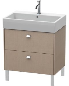 Duravit BR443401075 Brioso 26.88" L X 18.13" W X 22.5" H Two Drawer Floorstanding Vanity Unit in Linen