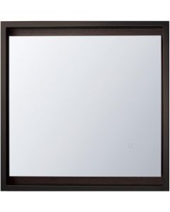 Ronbow E055113-E82 Marco LED Mirror 31-1/2" W x 31-1/2" H with Oak Toscana Wood Frame