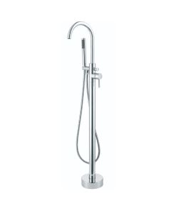 Emory and Bond EB11003PC Floor Mounted Freestanding Tub Filler with Handshower in Polished Chrome