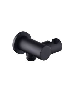 Emory and Bond EB11504BL Hand Shower Holder and Wall Outlet in Black
