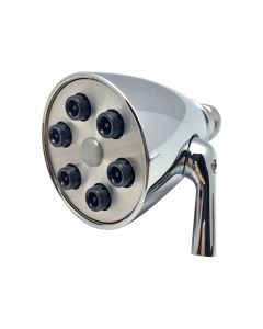 Emory and Bond EB1408PC Brass 1.8GPM Fixed Showerhead with 6 Jet Adjustable Spray in Polished Chrome