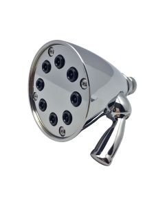 Emory and Bond EB1409PC Brass 2 GPM Fixed Showerhead with 8 Jet Adjustable Spray in Polished Chrome
