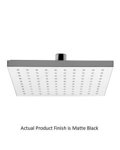 Emory and Bond EB840312BLK Square 8" Shower Head in Matte Black