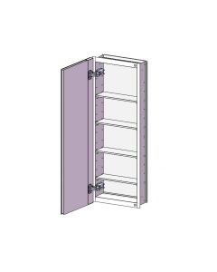 Emory and Bond EBS1232-4 12" W X  32" H X 4.6" D Surface/Recessed Mount Frameless Mirrored Medicine Cabinet with Single Door Left or Right Reversible