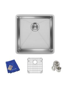 Elkay ECTRU17179TC SS 18.5x18.5x9 Single Under MT Sink Kit