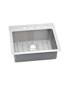 Elkay ECTSR25229BG5 Crosstown Single Bowl Dual Mount Stainless Steel Sink Kit