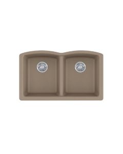 Franke ELG120OYS Ellipse Granite Undermount Double Bowl Kitchen Sink, Oyster