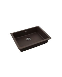 Elkay ELGUAD2519PDMC0 Quartz Classic Single Bowl Undermount ADA Kitchen Sink with Perfect Drain® in Mocha