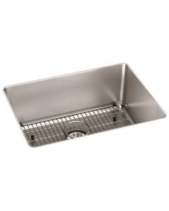 Elkay ELUHH2115TPDBG Lustertone Iconix Single Bowl 24.62"L x 18.50"W x 9.50"H Undermount Sink Kit with Perfect Drain in Luminous Satin