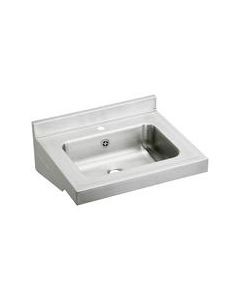 Elkay ELVWO2219CS0 Lustrous Satin Bathroom Sink18 Guage 18-8 Stainless Steel Wall Mount Rectangular 1 Basin In Stainless Steel