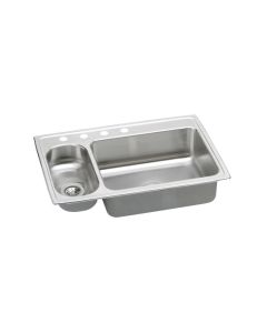 Elkay LMR3322MR2 Lustertone Top Mount Double Bowl Kitchen Sink